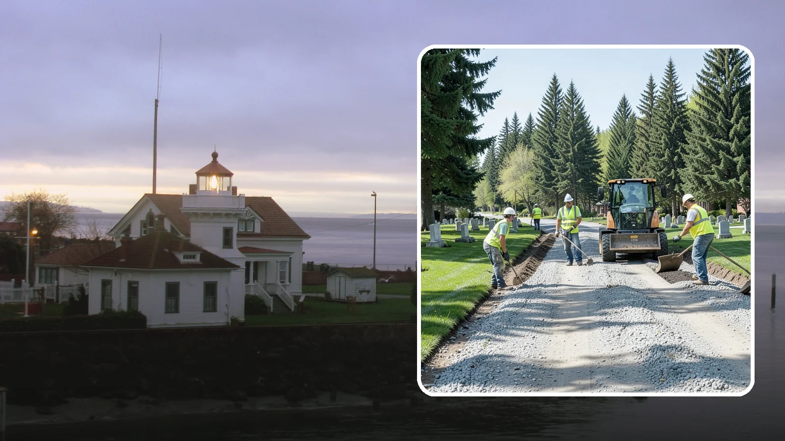 Gravel Road Grading in Mukilteo, Snohomish County, WA - Grading and reshaping of gravel roads, shoulders, and unpaved lots to restore surface and drainage.