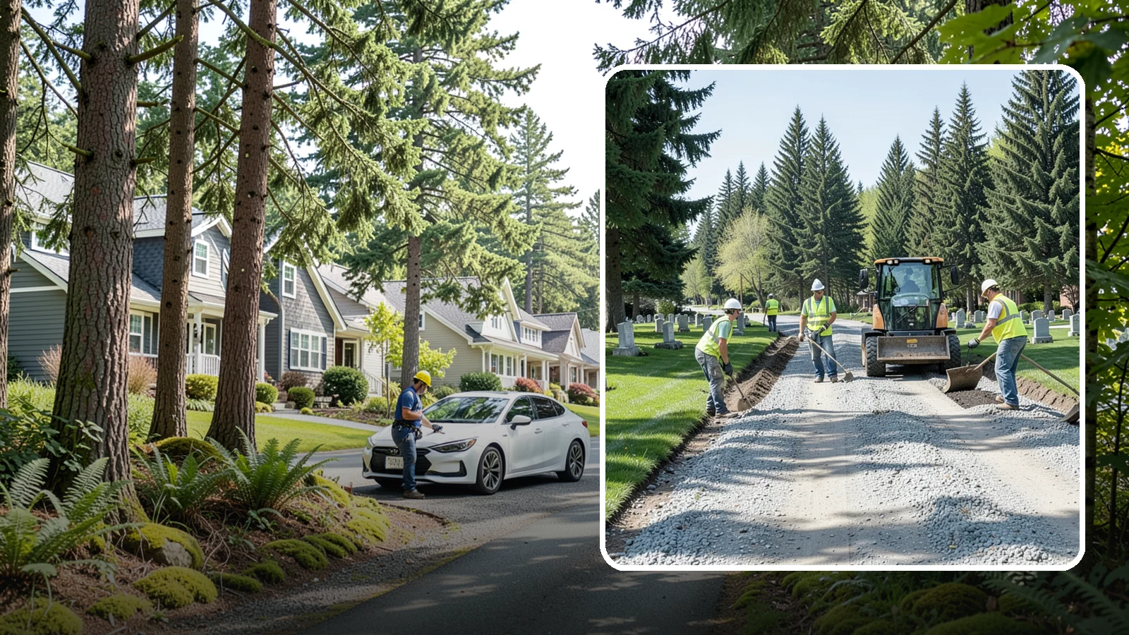 Gravel Road Grading in Normandy Park, King County, WA - Grading and reshaping of gravel roads, shoulders, and unpaved lots to restore surface and drainage.