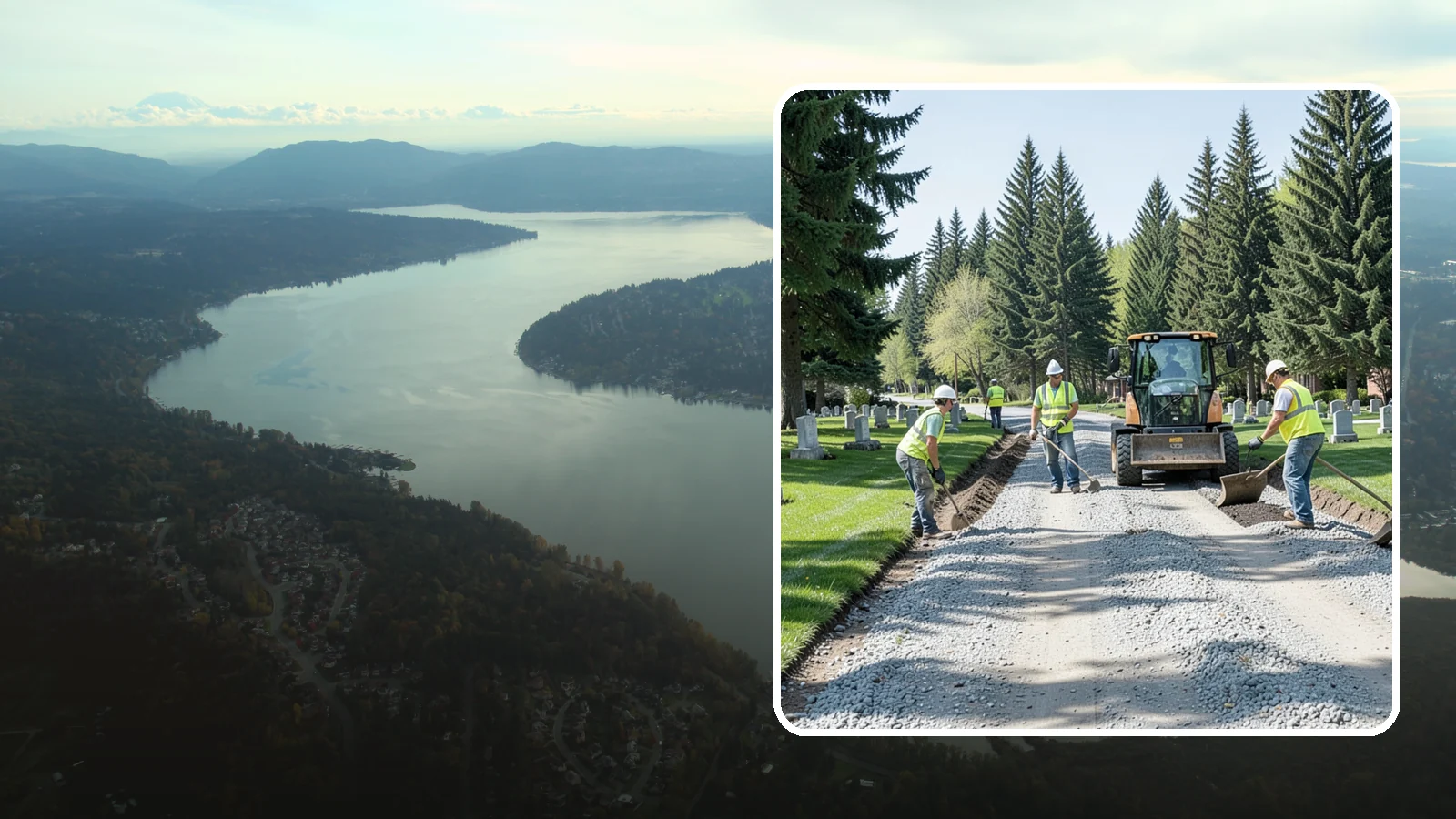 Gravel Road Grading in Sammamish, King County, WA - Grading and reshaping of gravel roads, shoulders, and unpaved lots to restore surface and drainage.