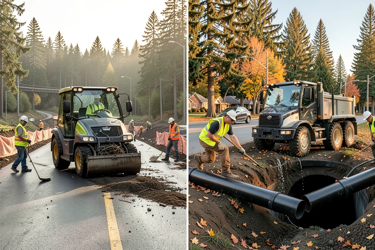 Gravel Road Grading in SeaTac, King County, WA - Assess the surface, crown, and drainage condition