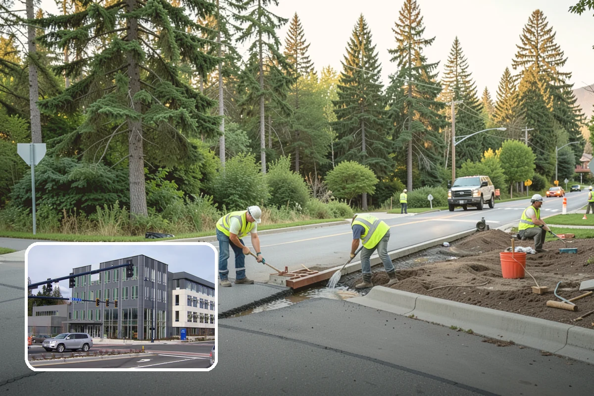 Gravel Road Grading in Shoreline, King County, WA - Restores crown to shed water and reduce ruts