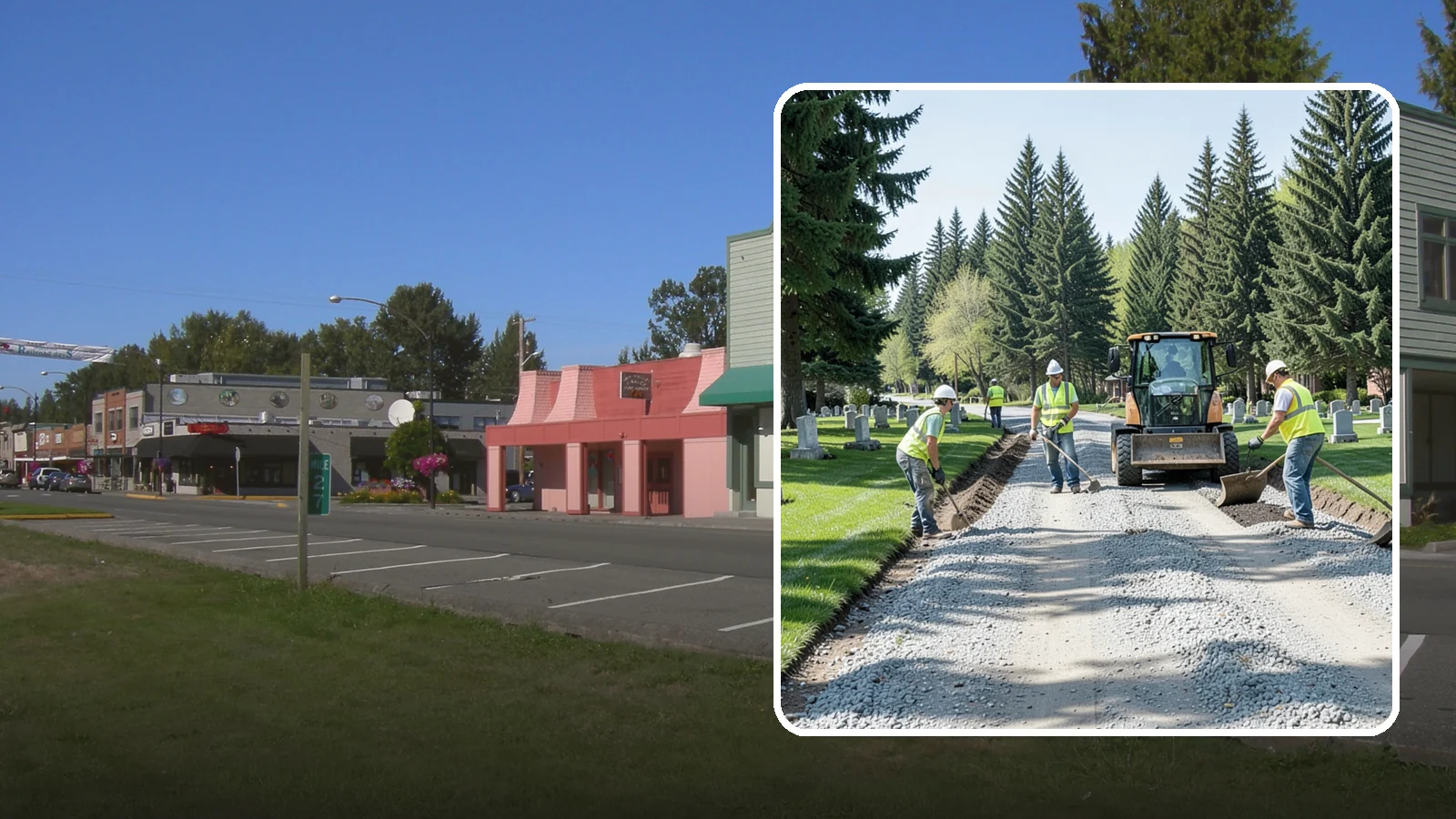 Gravel Road Grading in Snoqualmie, King County, WA - Grading and reshaping of gravel roads, shoulders, and unpaved lots to restore surface and drainage.