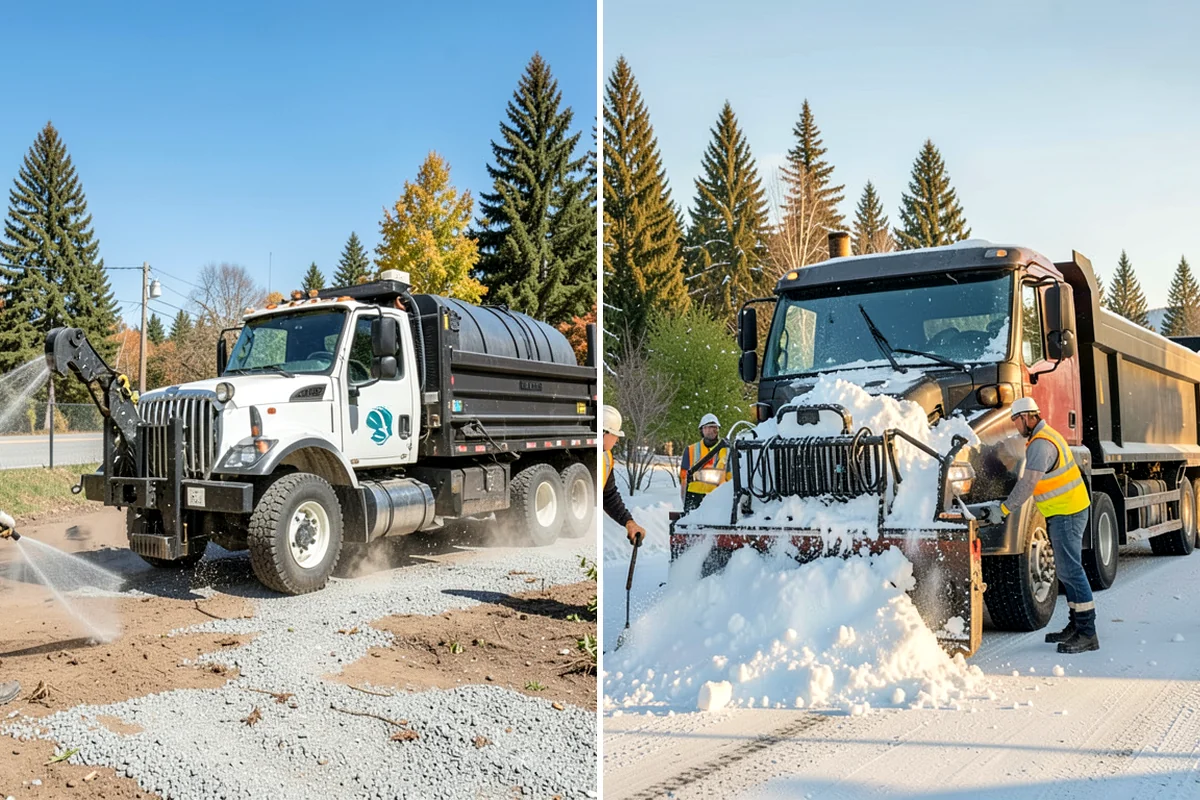 Gravel Road Grading in Snoqualmie, King County, WA - Assess the surface, crown, and drainage condition