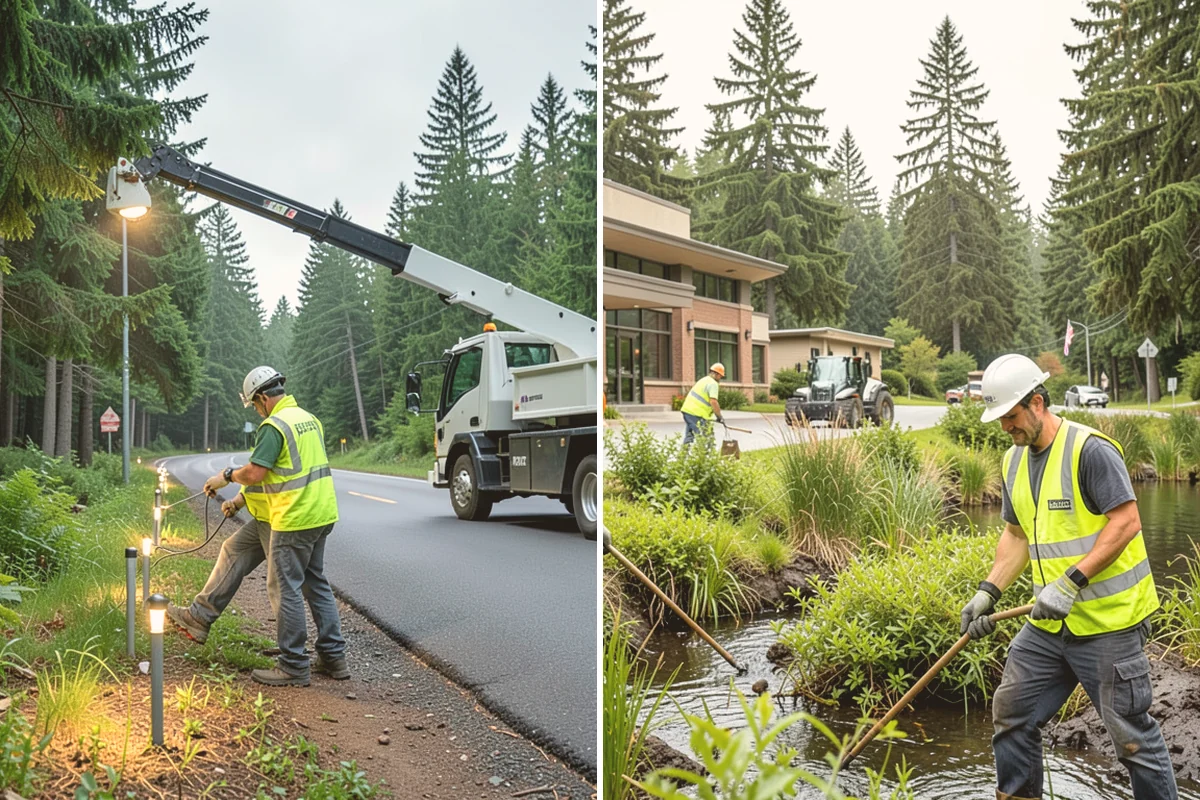 Gravel Road Grading in Stanwood, Snohomish County, WA - Assess the surface, crown, and drainage condition