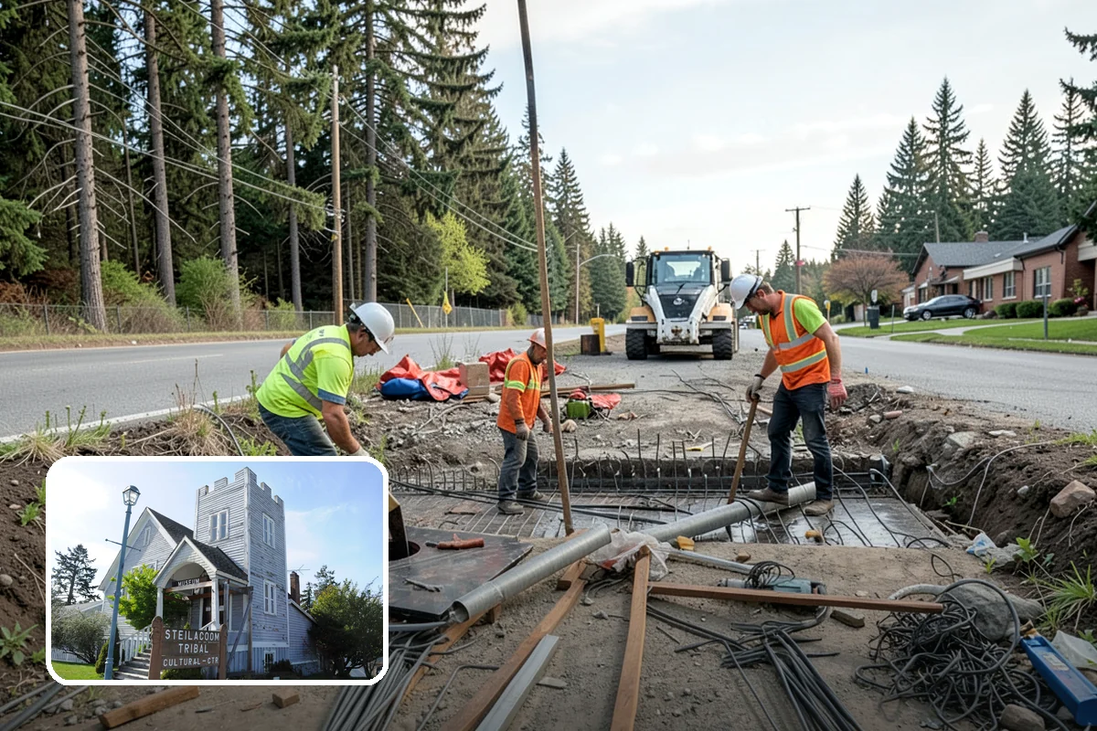 Gravel Road Grading in Steilacoom, Pierce County, WA - Restores crown to shed water and reduce ruts