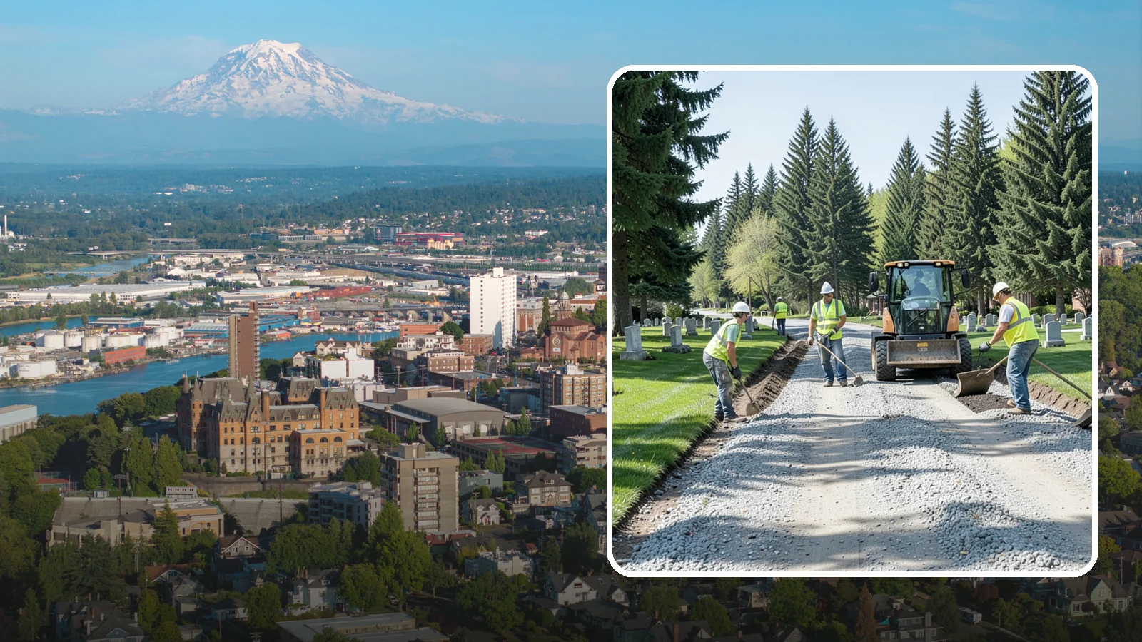 Gravel Road Grading in Tacoma, Pierce County, WA - Grading and reshaping of gravel roads, shoulders, and unpaved lots to restore surface and drainage.
