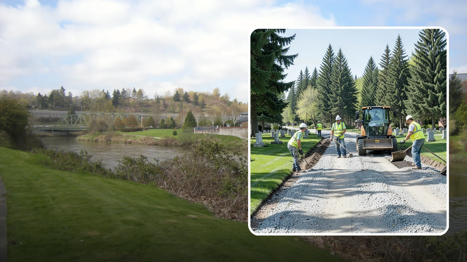 Gravel Road Grading in Tukwila, King County, WA - Grading and reshaping of gravel roads, shoulders, and unpaved lots to restore surface and drainage.