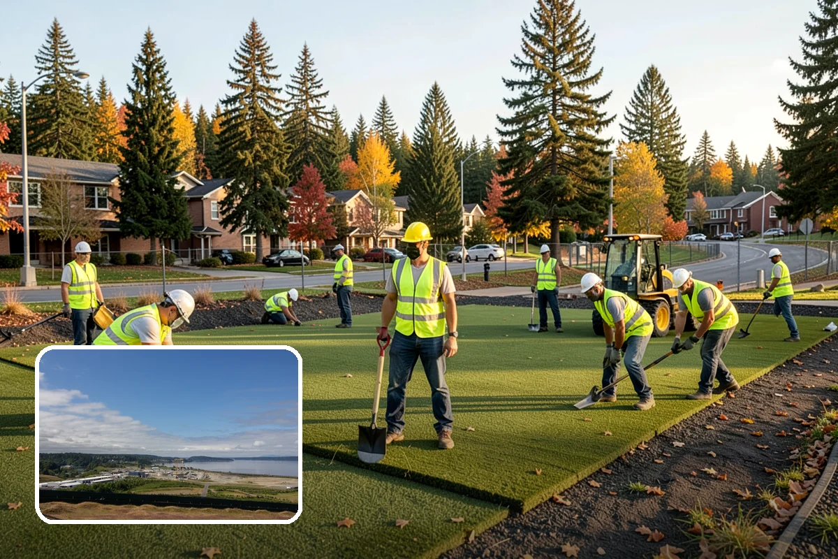 Gravel Road Grading in University Place, Pierce County, WA - Restores crown to shed water and reduce ruts