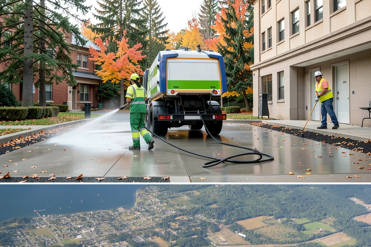 Grounds & Facility Contract Maintenance in Coupeville, Island County, WA - Bundled scopes flex with the calendar, shifting labor between grounds growth in summer and facility work in winter.