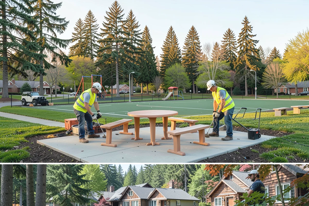 Grounds & Facility Contract Maintenance in Edgewood, Pierce County, WA - Bundled scopes flex with the calendar, shifting labor between grounds growth in summer and facility work in winter.