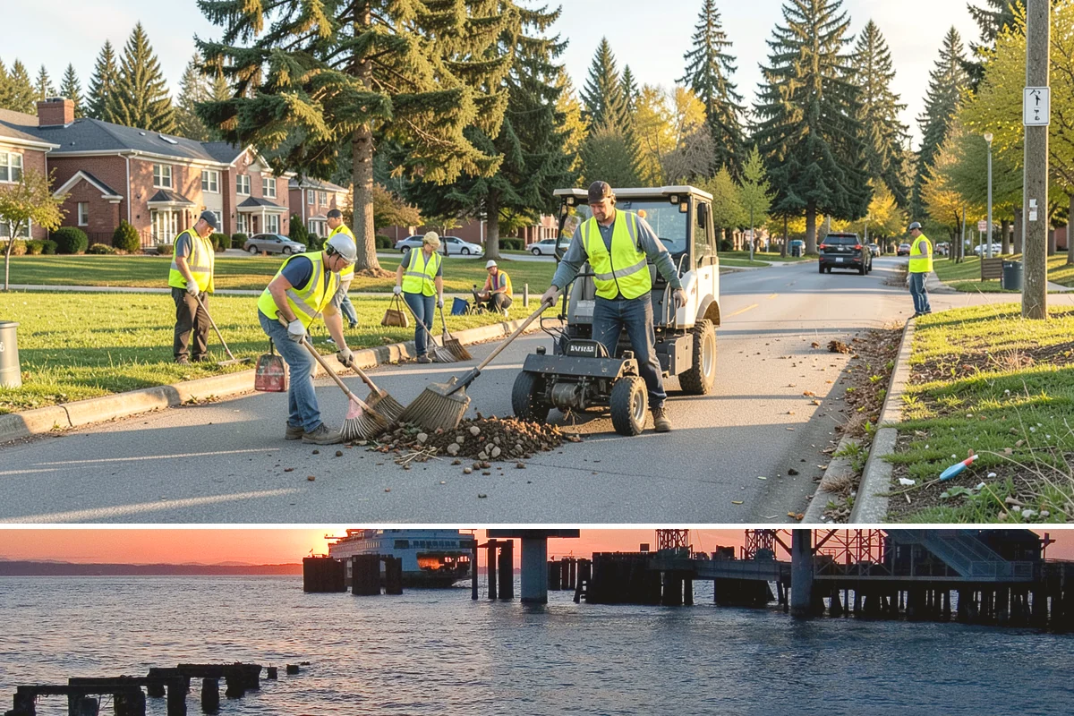 Grounds & Facility Contract Maintenance in Edmonds, Snohomish County, WA - Bundled scopes flex with the calendar, shifting labor between grounds growth in summer and facility work in winter.