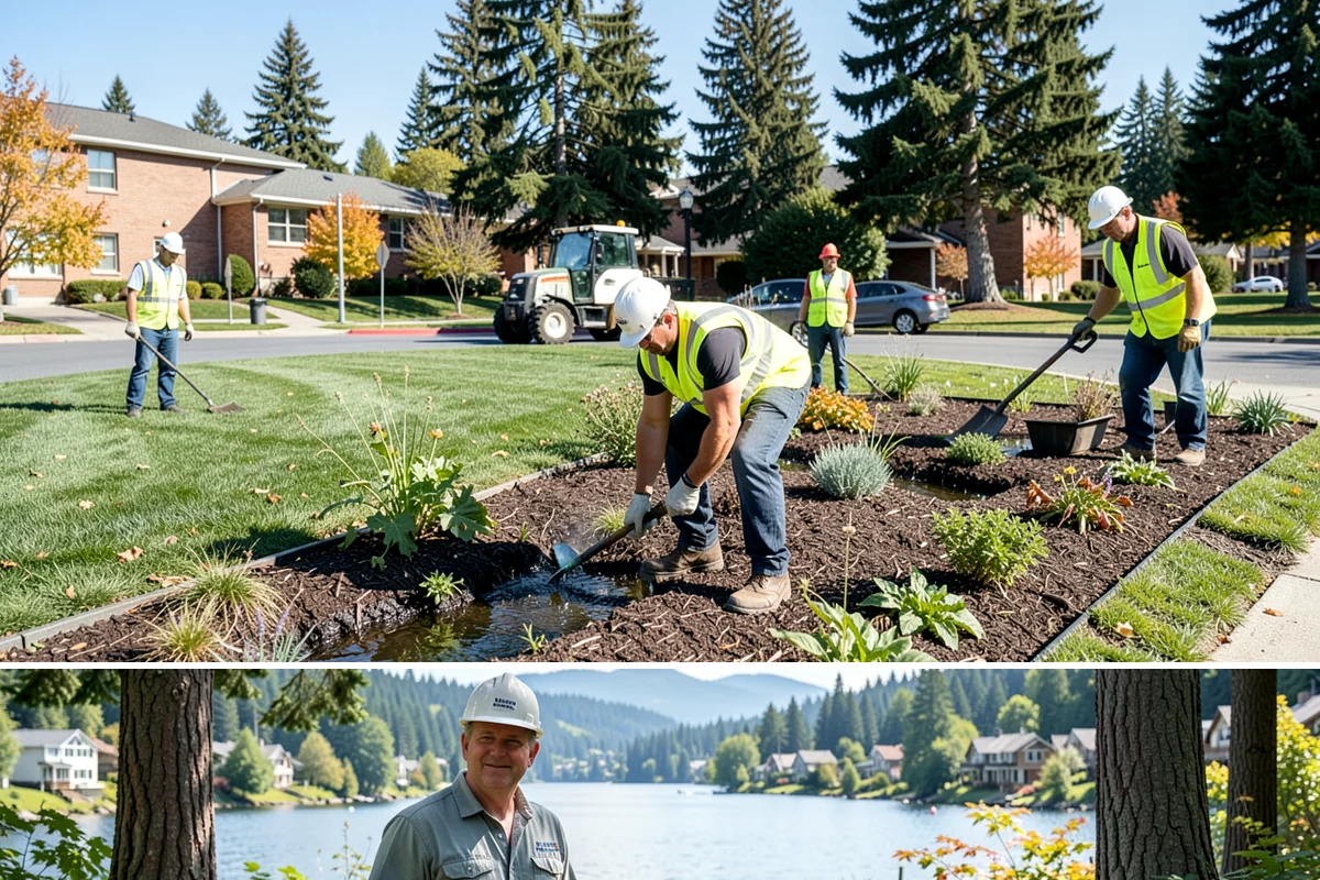 Grounds & Facility Contract Maintenance in Milton, King County, WA - Bundled scopes flex with the calendar, shifting labor between grounds growth in summer and facility work in winter.