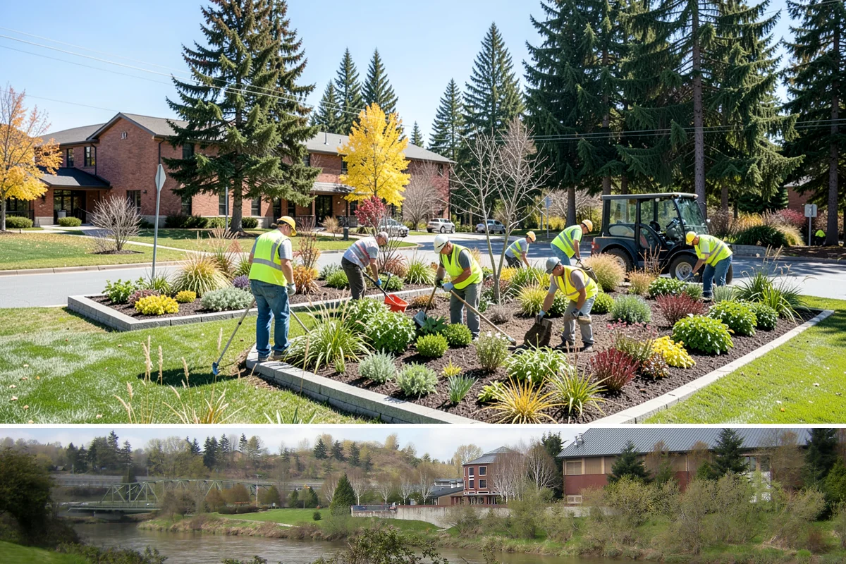 Grounds & Facility Contract Maintenance in Tukwila, King County, WA - Bundled scopes flex with the calendar, shifting labor between grounds growth in summer and facility work in winter.