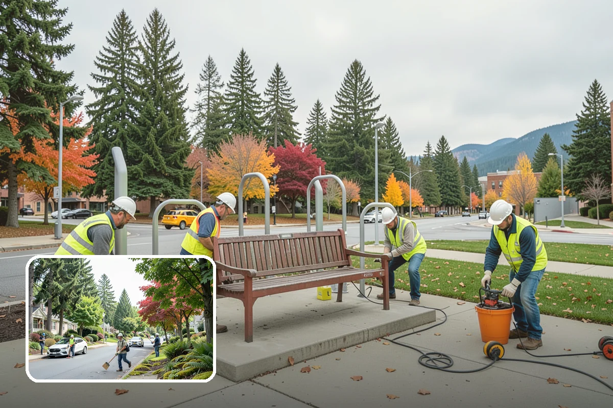 Guardrail Repair in Beaux Arts Village, King County, WA - Restored crash protection to approved standards