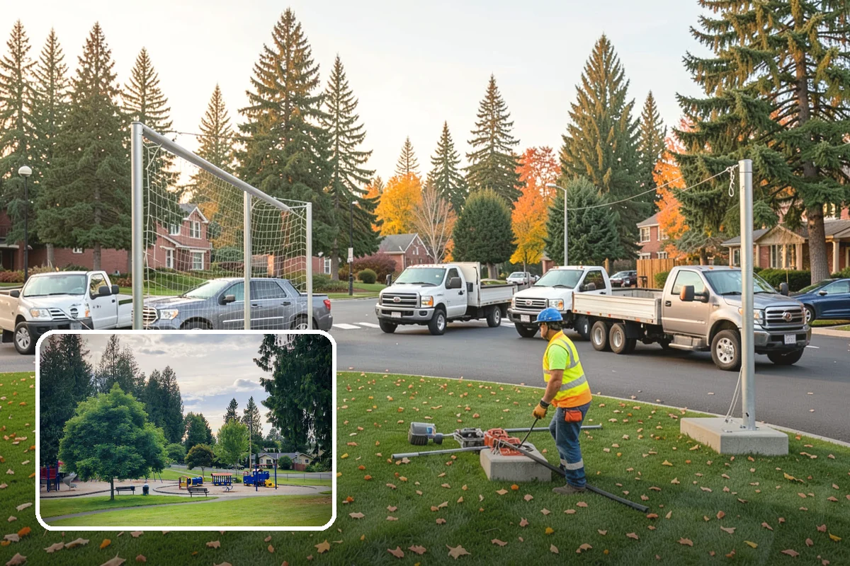 Guardrail Repair in Bonney Lake, Pierce County, WA - Restored crash protection to approved standards