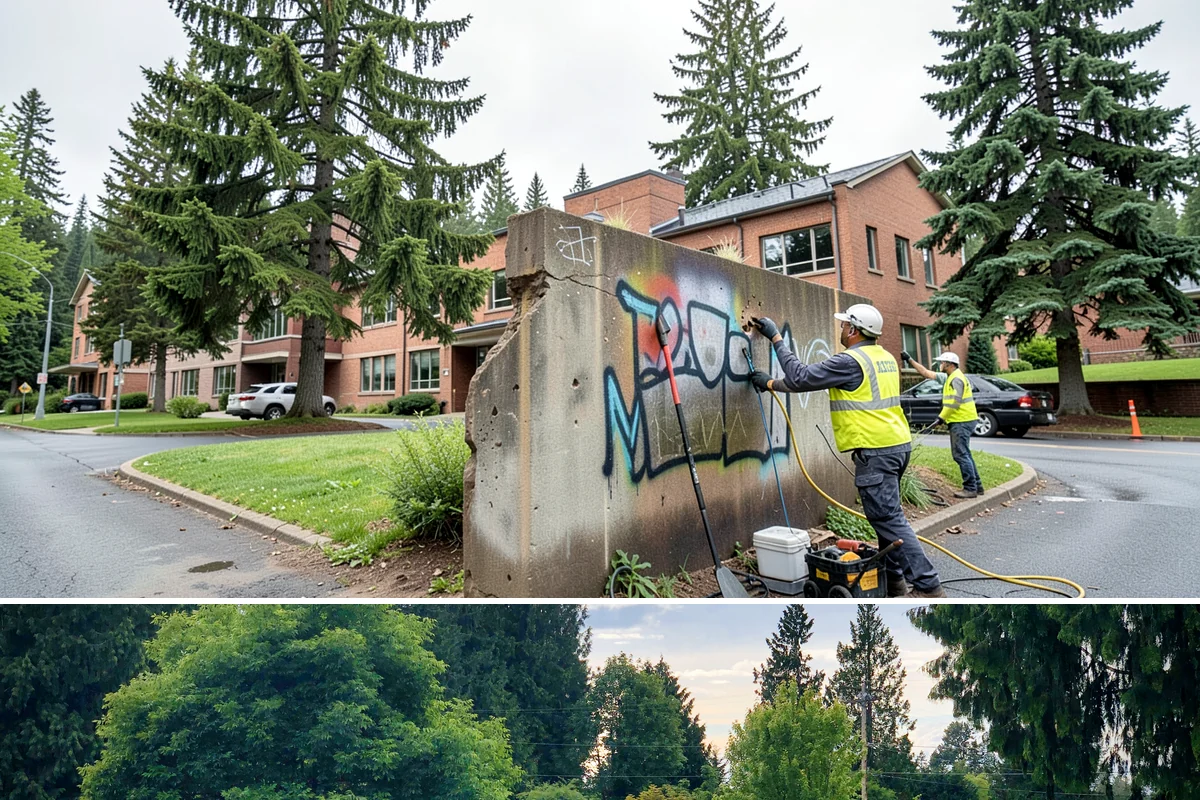 Guardrail Repair in Bonney Lake, Pierce County, WA - Repairs run year-round but cluster after winter storm season when run-off-road impacts peak.