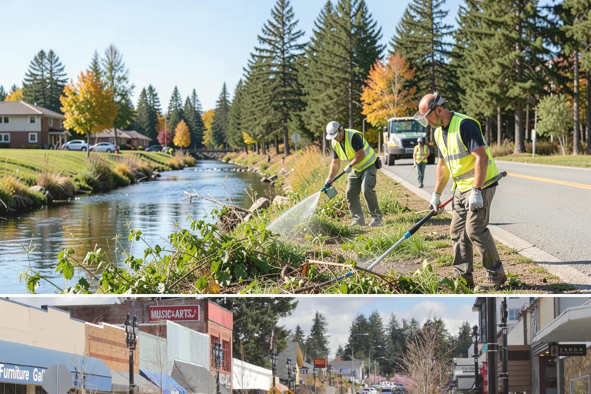Guardrail Repair in Bothell, King County, WA - Repairs run year-round but cluster after winter storm season when run-off-road impacts peak.