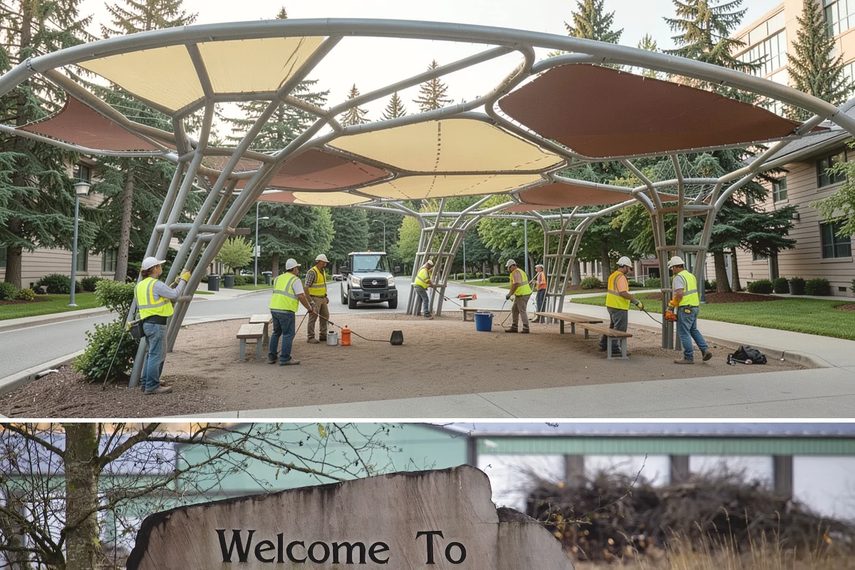 Guardrail Repair in Buckley, Pierce County, WA - Repairs run year-round but cluster after winter storm season when run-off-road impacts peak.