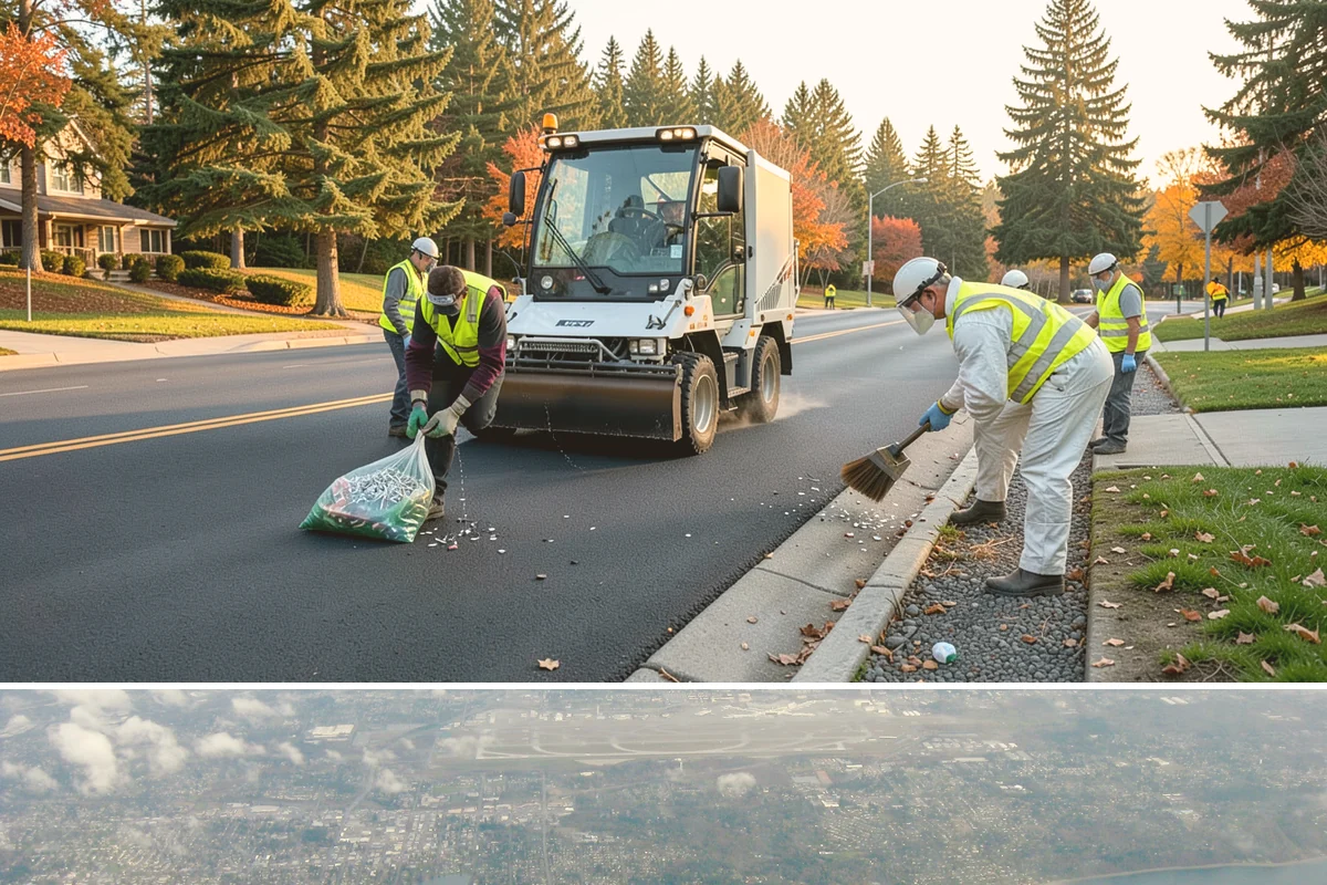 Guardrail Repair in Burien, King County, WA - Repairs run year-round but cluster after winter storm season when run-off-road impacts peak.