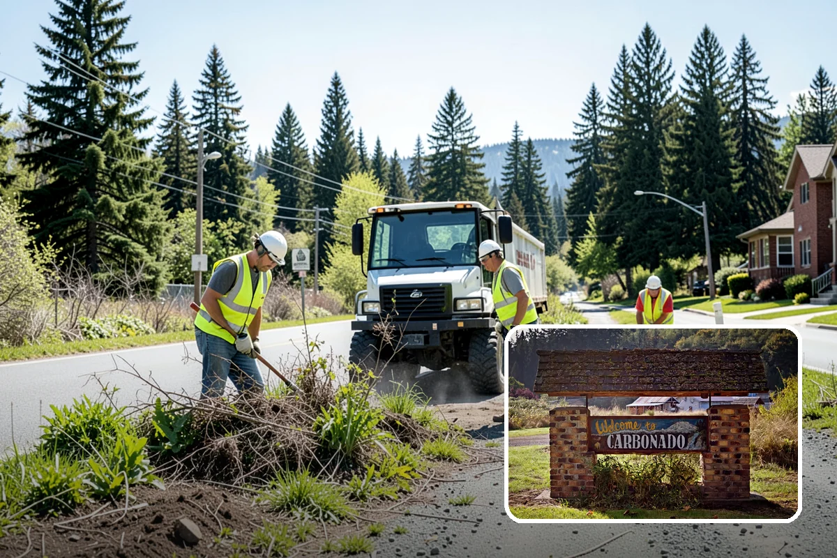 Guardrail Repair in Carbonado, Pierce County, WA - Restored crash protection to approved standards