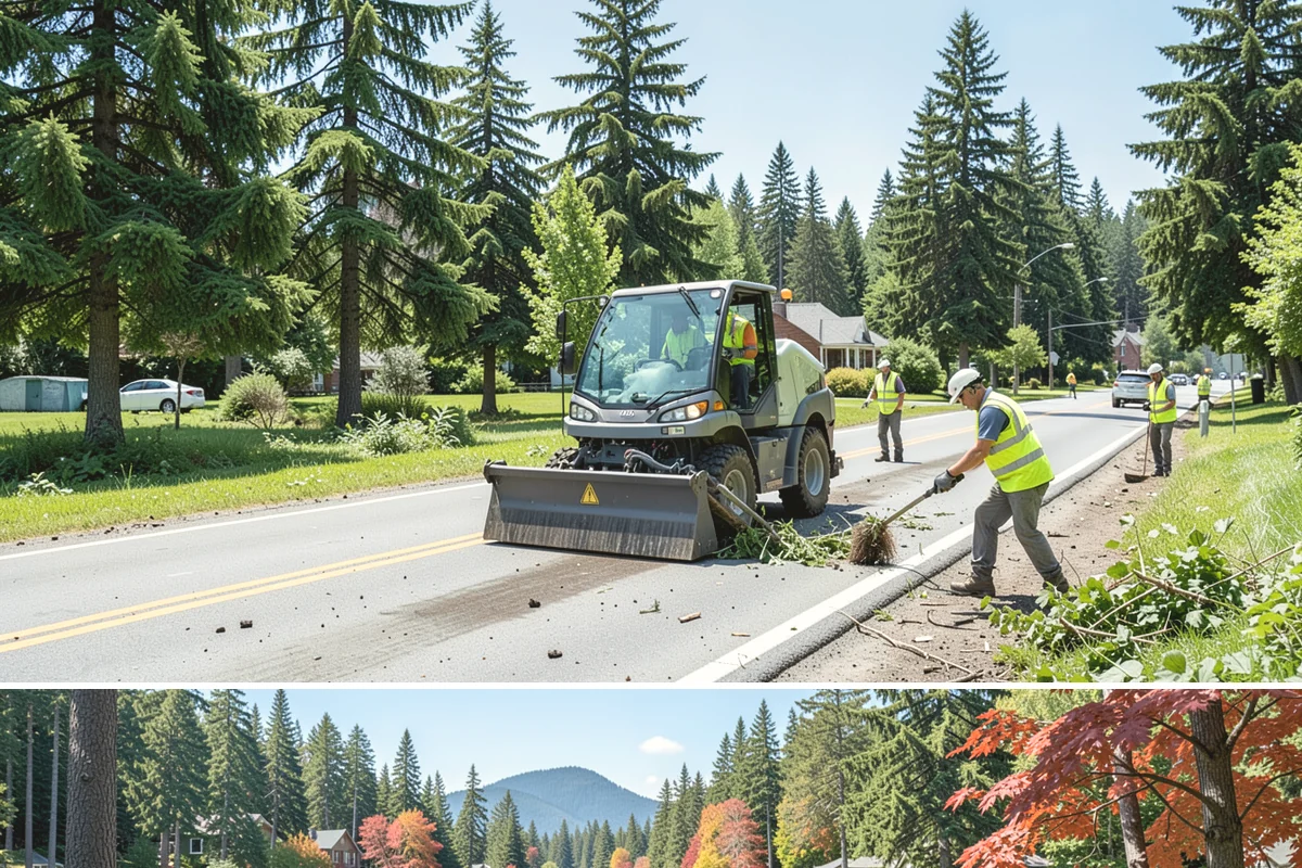Guardrail Repair in Covington, King County, WA - Repairs run year-round but cluster after winter storm season when run-off-road impacts peak.