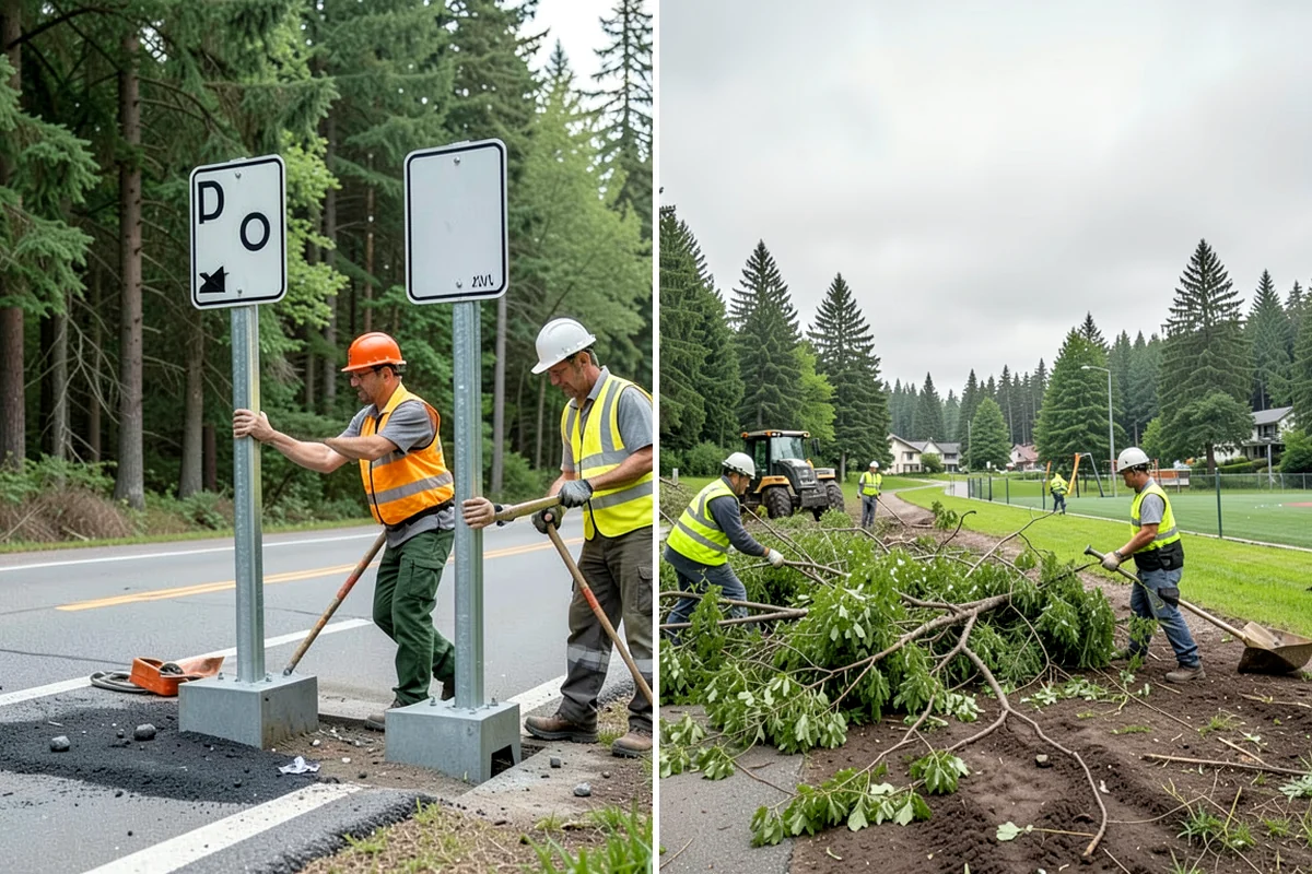 Guardrail Repair in Fircrest, Pierce County, WA - Assess damage and identify required components