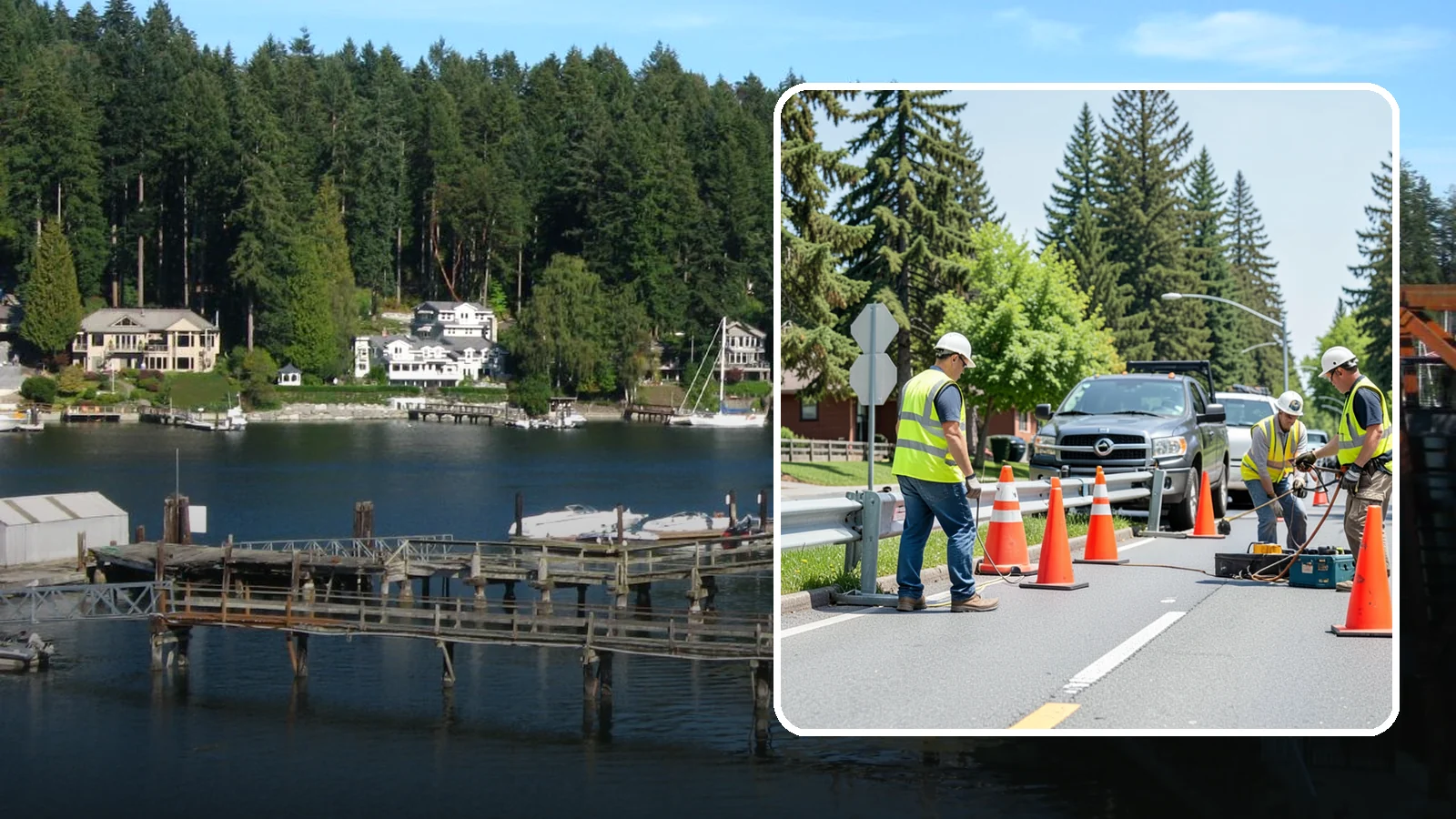 Guardrail Repair in Gig Harbor, Pierce County, WA - Guardrail repair and replacement restore roadside crash protection after impacts and corrosion.