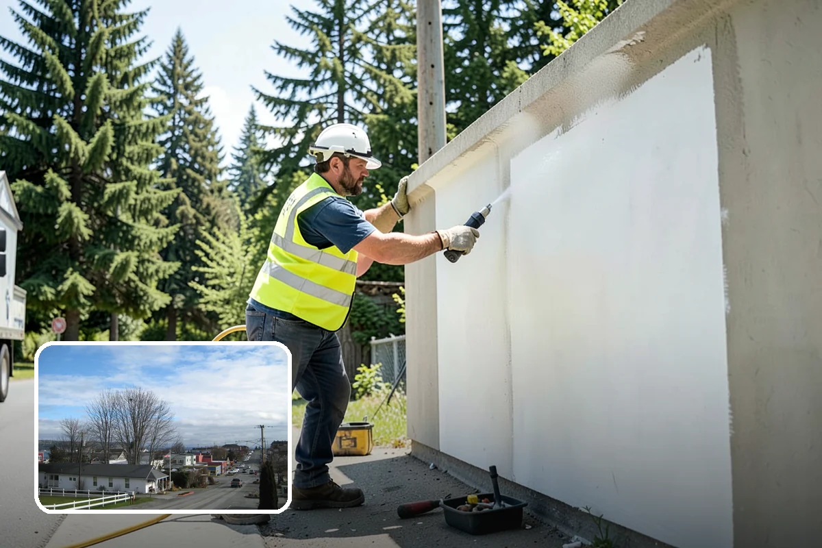 Guardrail Repair in Langley, Island County, WA - Restored crash protection to approved standards