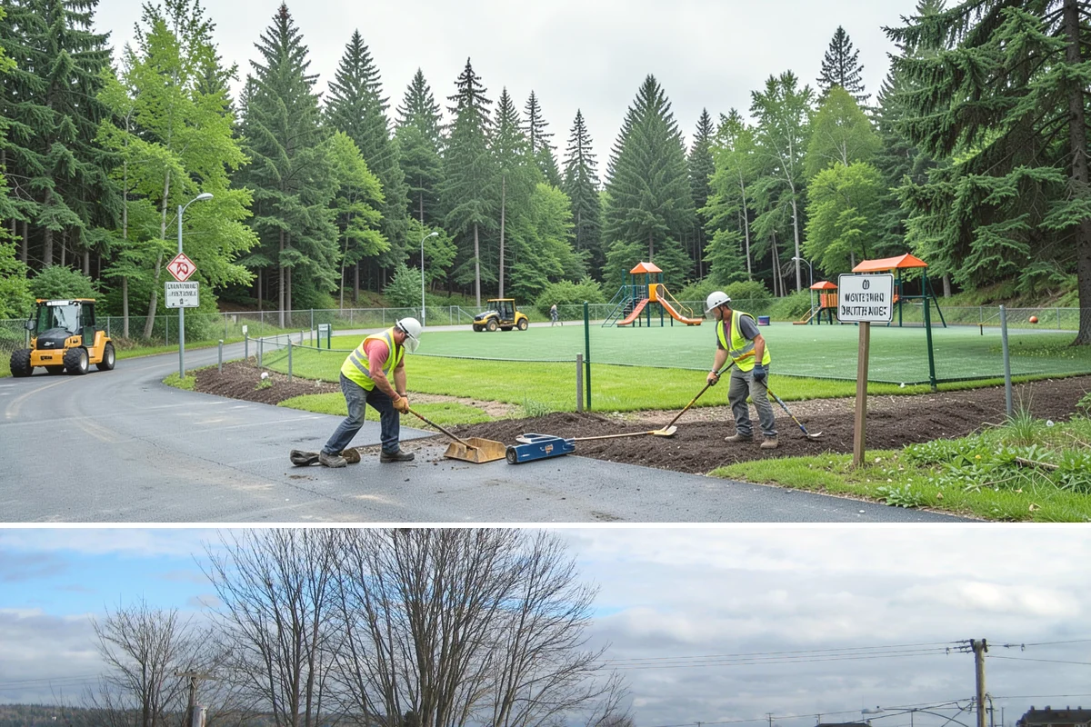 Guardrail Repair in Langley, Island County, WA - Repairs run year-round but cluster after winter storm season when run-off-road impacts peak.