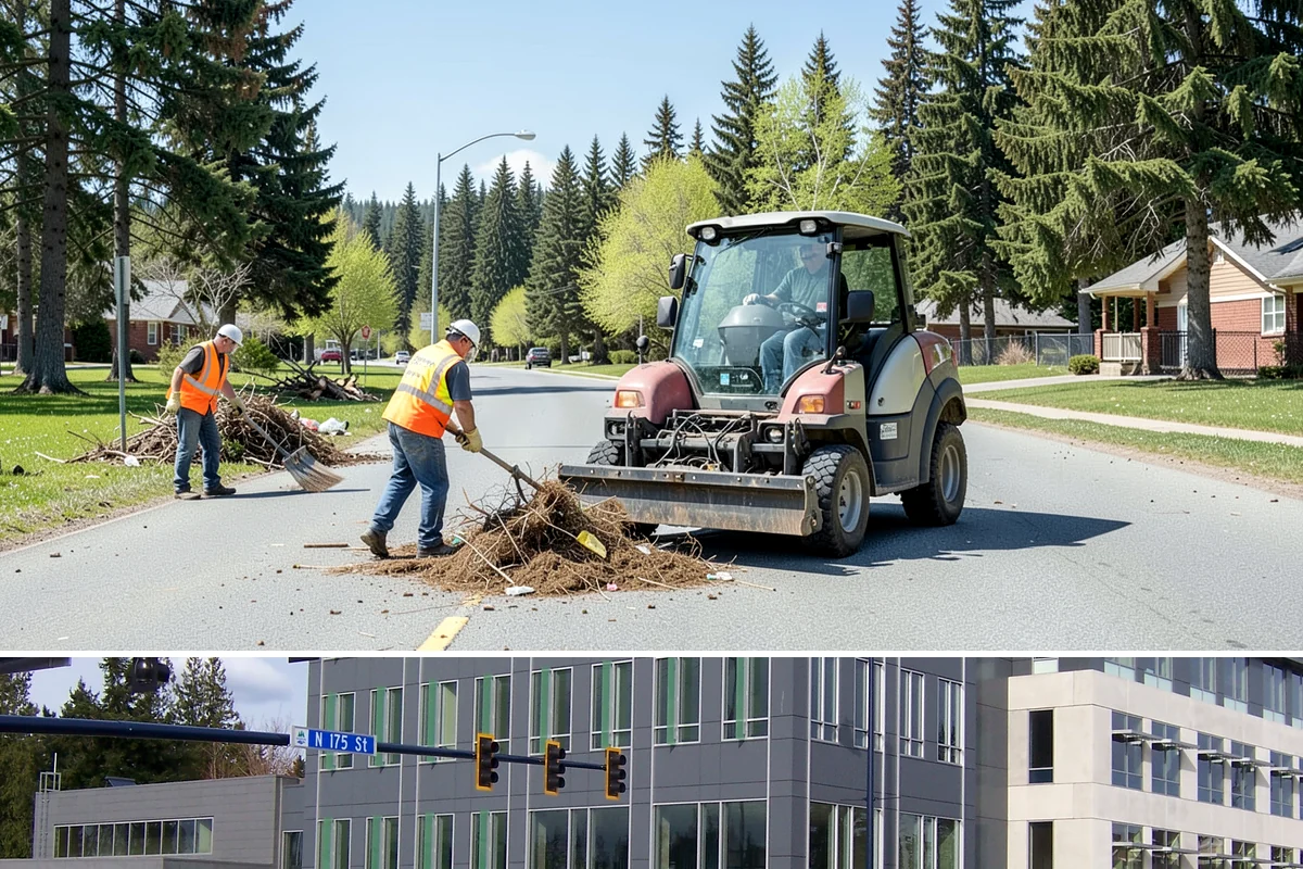 Guardrail Repair in Shoreline, King County, WA - Repairs run year-round but cluster after winter storm season when run-off-road impacts peak.
