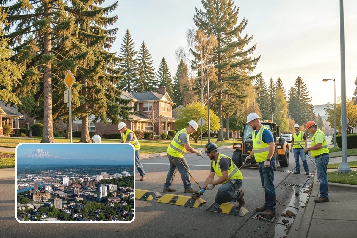 Guardrail Repair in Tacoma, Pierce County, WA - Restored crash protection to approved standards