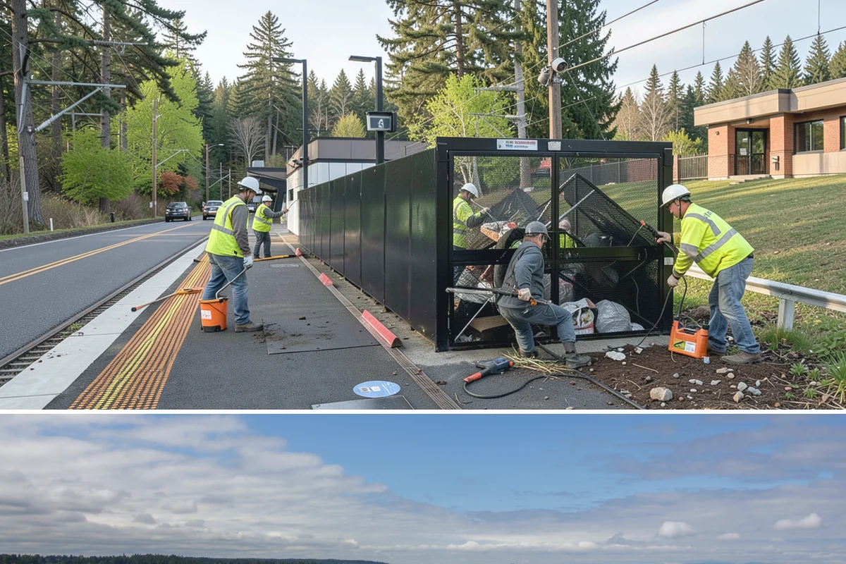 Guardrail Repair in University Place, Pierce County, WA - Repairs run year-round but cluster after winter storm season when run-off-road impacts peak.