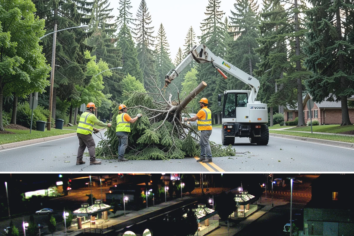 Guardrail Vegetation Clearing in Auburn, King County, WA - Behind-rail clearing is scheduled through the growing season and paired with a fall pass so guardrail is inspectable and...