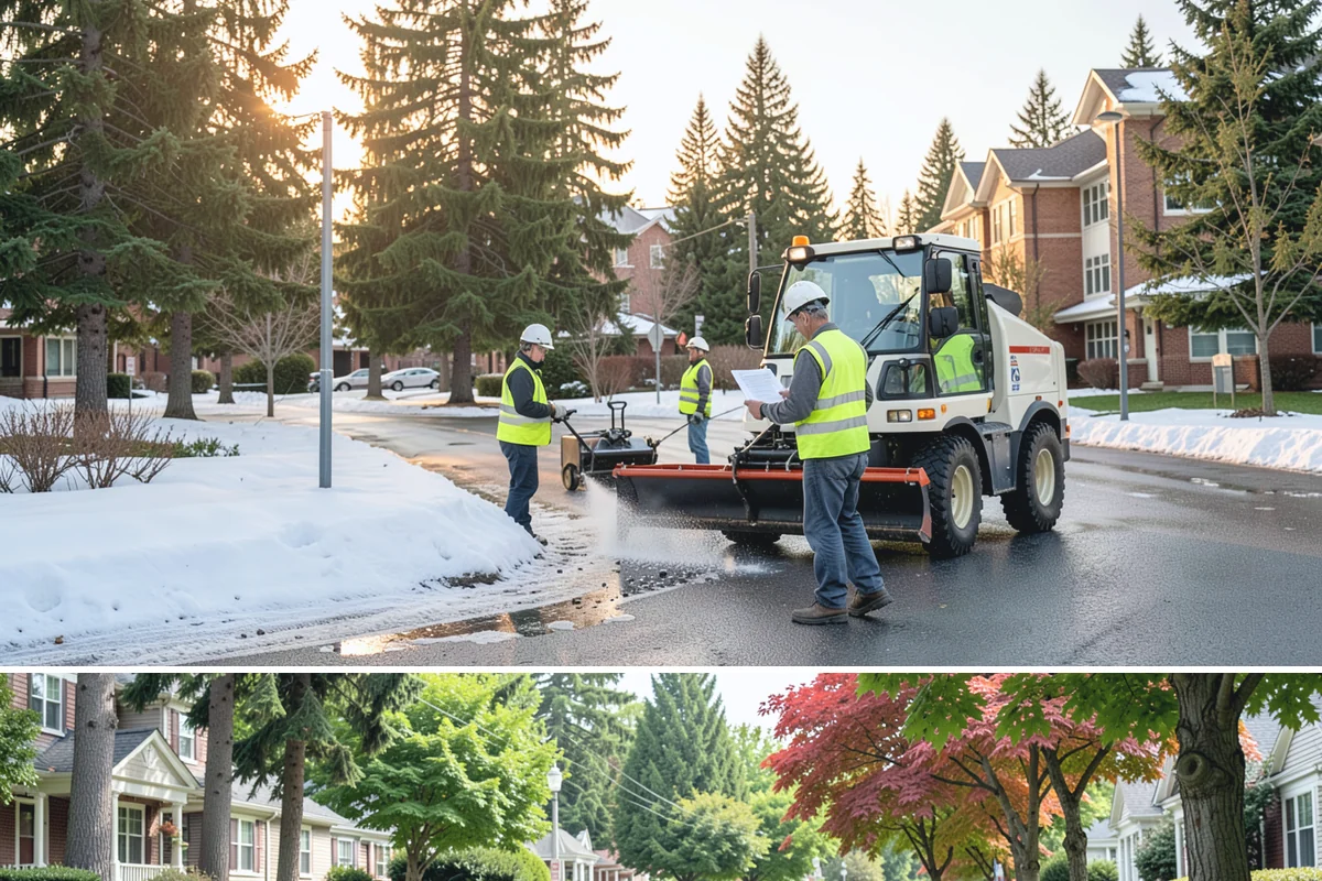 Guardrail Vegetation Clearing in Beaux Arts Village, King County, WA - Behind-rail clearing is scheduled through the growing season and paired with a fall pass so guardrail is inspectable and...