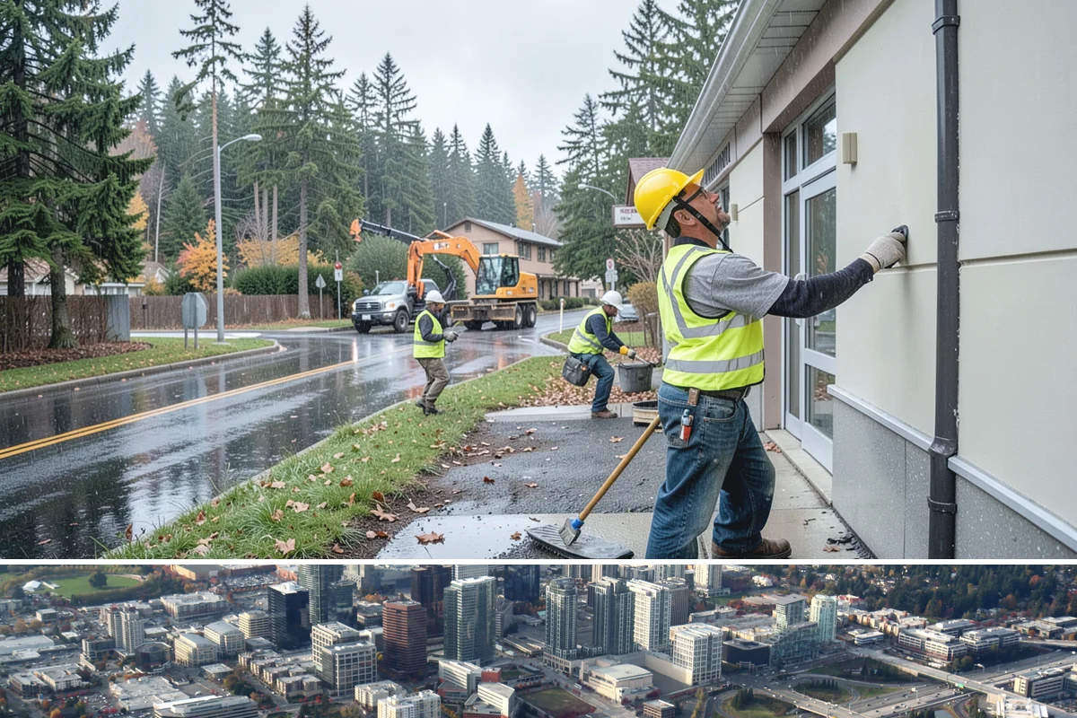 Guardrail Vegetation Clearing in Bellevue, King County, WA - Behind-rail clearing is scheduled through the growing season and paired with a fall pass so guardrail is inspectable and...
