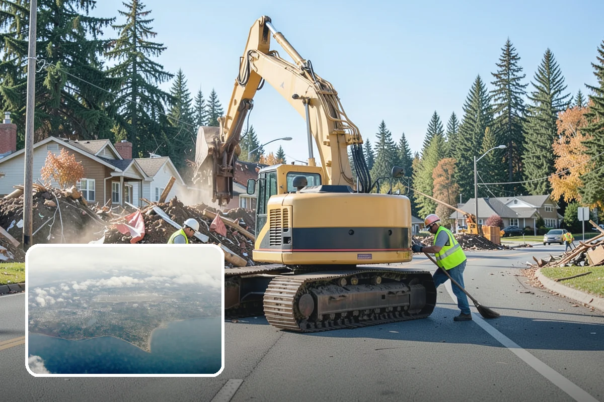 Guardrail Vegetation Clearing in Burien, King County, WA - Extends guardrail life by keeping post and rail zones dry