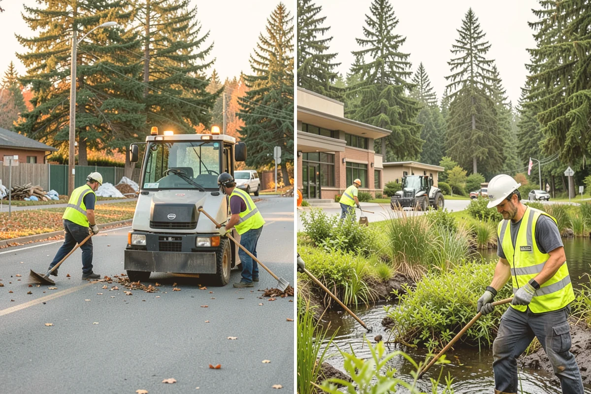 Guardrail Vegetation Clearing in Eatonville, Pierce County, WA - Identify guardrail runs and note hardware and terminal locations