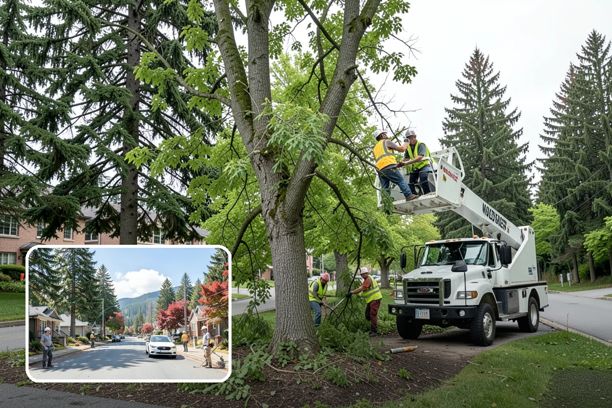 Guardrail Vegetation Clearing in Hunts Point, King County, WA - Extends guardrail life by keeping post and rail zones dry