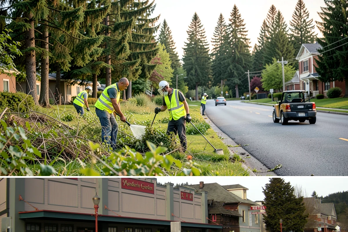 Guardrail Vegetation Clearing in Issaquah, King County, WA - Behind-rail clearing is scheduled through the growing season and paired with a fall pass so guardrail is inspectable and...