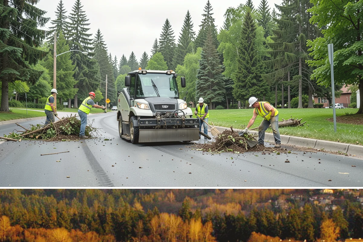 Guardrail Vegetation Clearing in Kenmore, King County, WA - Behind-rail clearing is scheduled through the growing season and paired with a fall pass so guardrail is inspectable and...