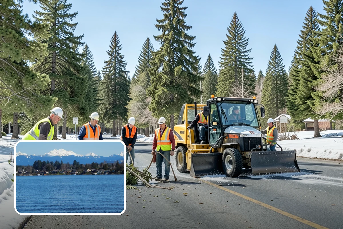 Guardrail Vegetation Clearing in Lake Stevens, Snohomish County, WA - Extends guardrail life by keeping post and rail zones dry