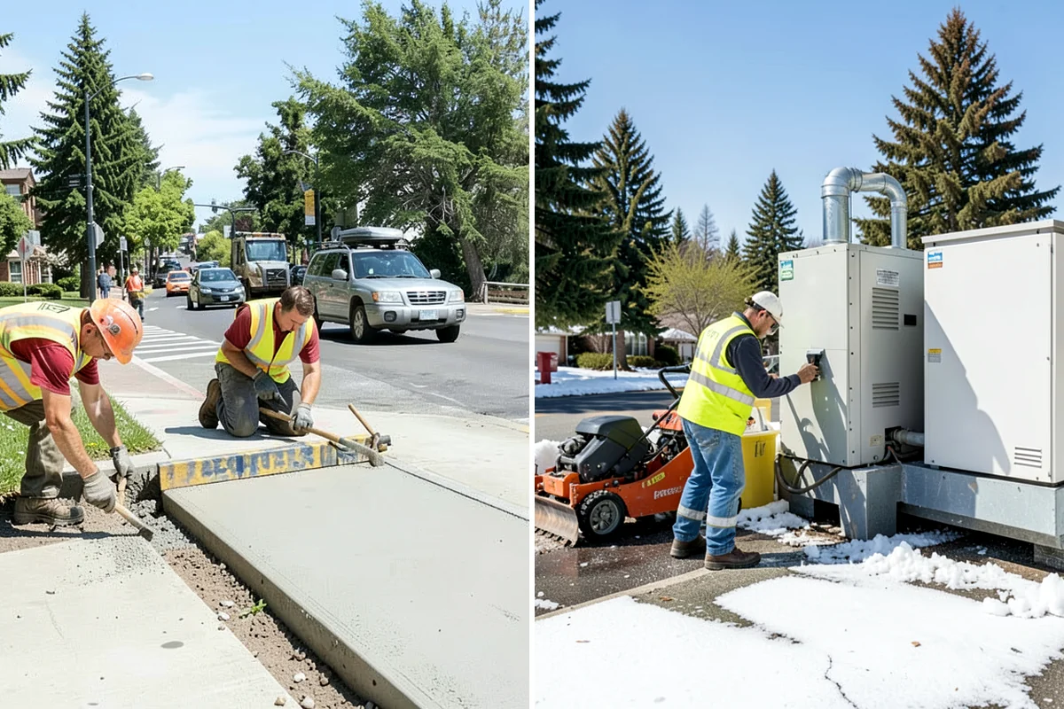 Guardrail Vegetation Clearing in Lakewood, Pierce County, WA - Identify guardrail runs and note hardware and terminal locations