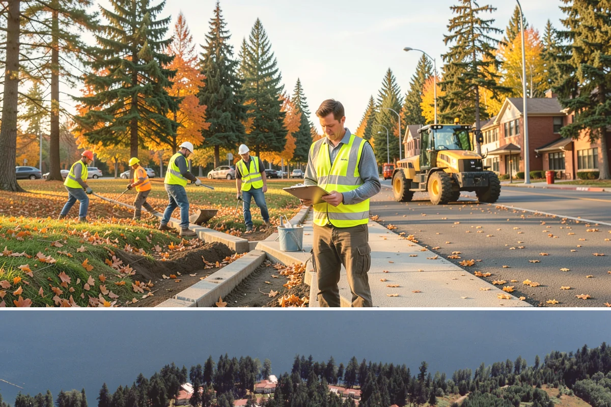 Guardrail Vegetation Clearing in Lakewood, Pierce County, WA - Behind-rail clearing is scheduled through the growing season and paired with a fall pass so guardrail is inspectable and...