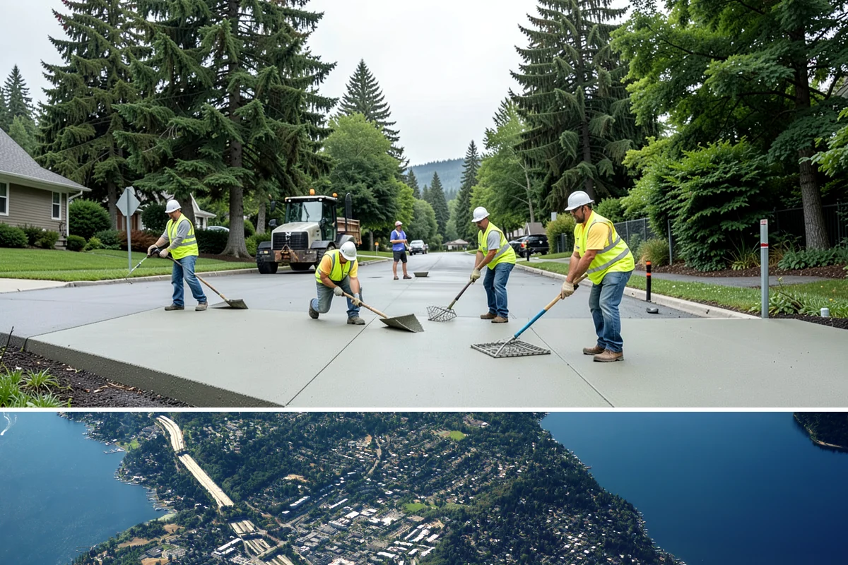 Guardrail Vegetation Clearing in Mercer Island, King County, WA - Behind-rail clearing is scheduled through the growing season and paired with a fall pass so guardrail is inspectable and...