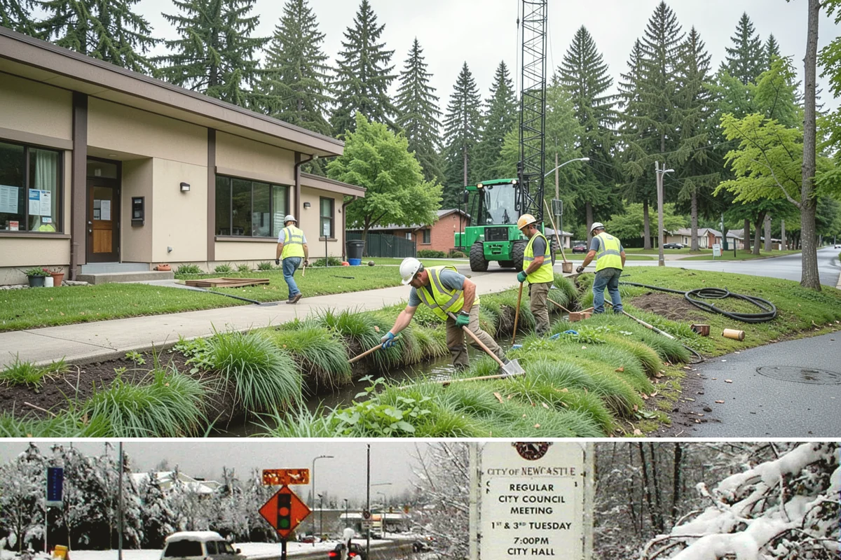 Guardrail Vegetation Clearing in Newcastle, King County, WA - Behind-rail clearing is scheduled through the growing season and paired with a fall pass so guardrail is inspectable and...