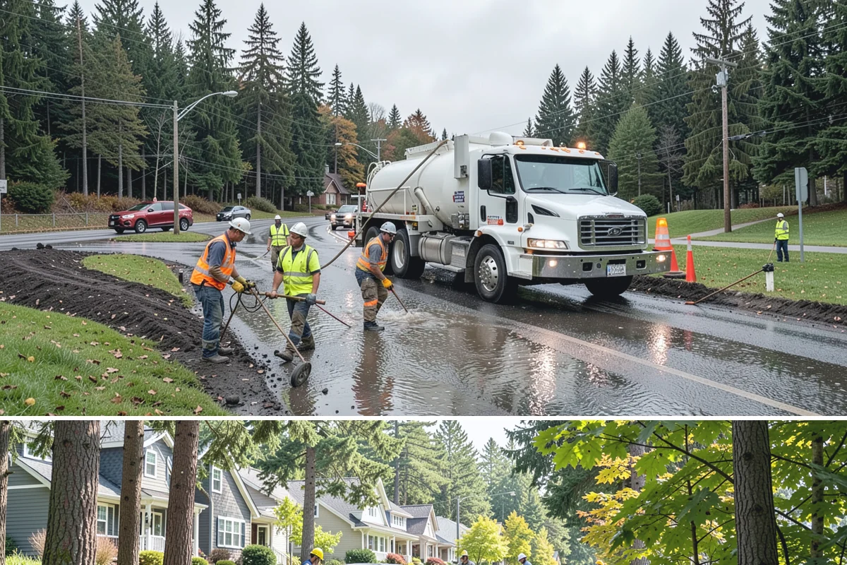 Guardrail Vegetation Clearing in Normandy Park, King County, WA - Behind-rail clearing is scheduled through the growing season and paired with a fall pass so guardrail is inspectable and...