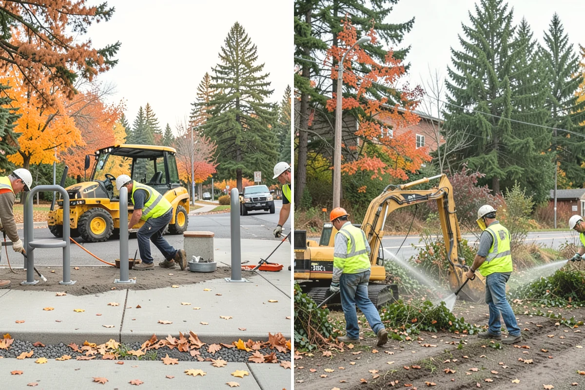 Guardrail Vegetation Clearing in Tukwila, King County, WA - Identify guardrail runs and note hardware and terminal locations