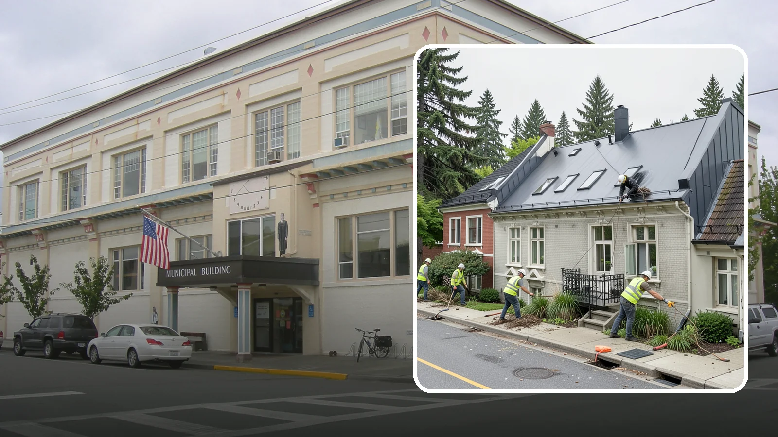 Gutter Cleaning in Anacortes, Skagit County, WA - Street gutter cleaning that removes accumulated debris to keep runoff moving to catch basins and inlets.