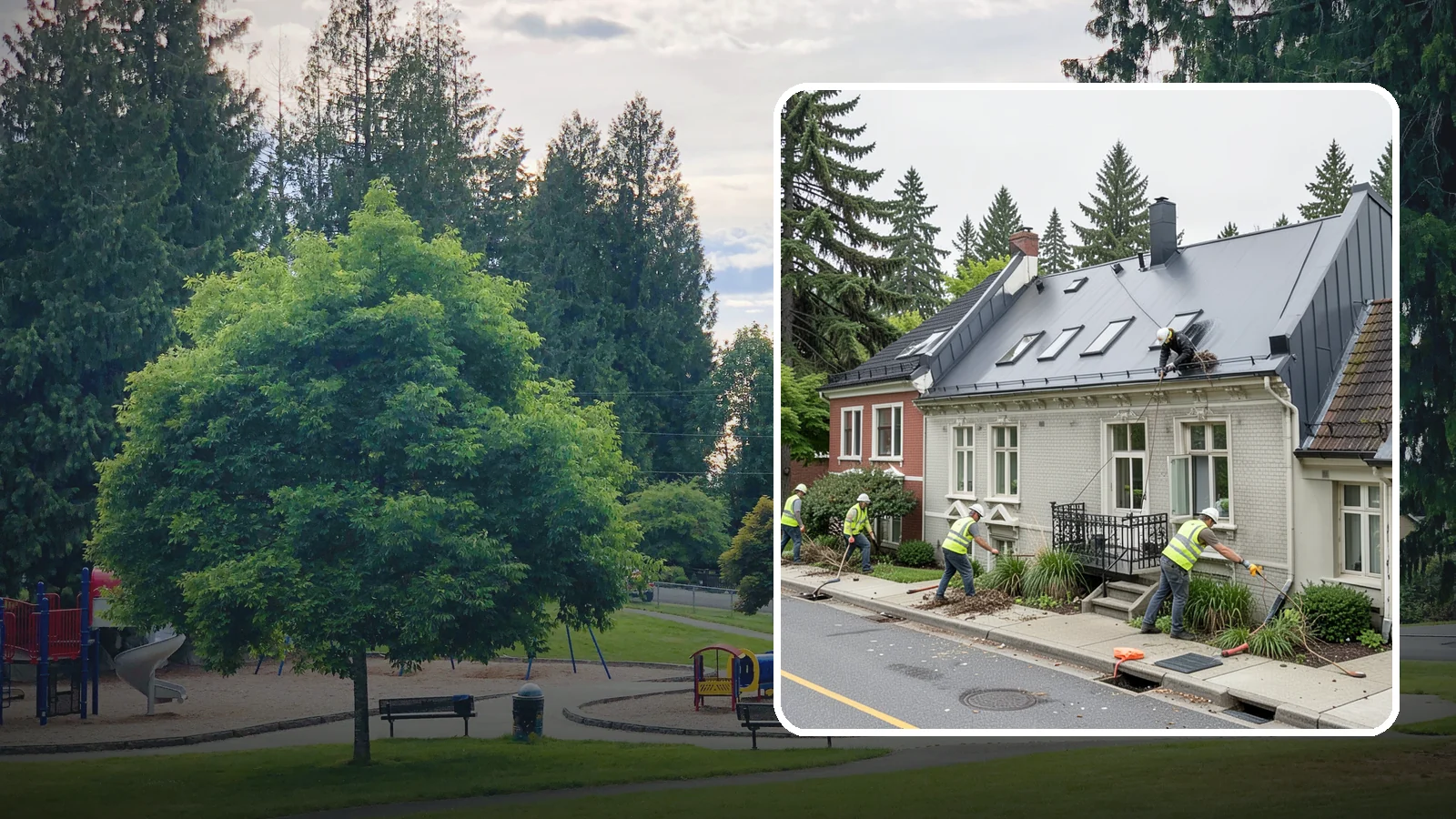 Gutter Cleaning in Bonney Lake, Pierce County, WA - Street gutter cleaning that removes accumulated debris to keep runoff moving to catch basins and inlets.