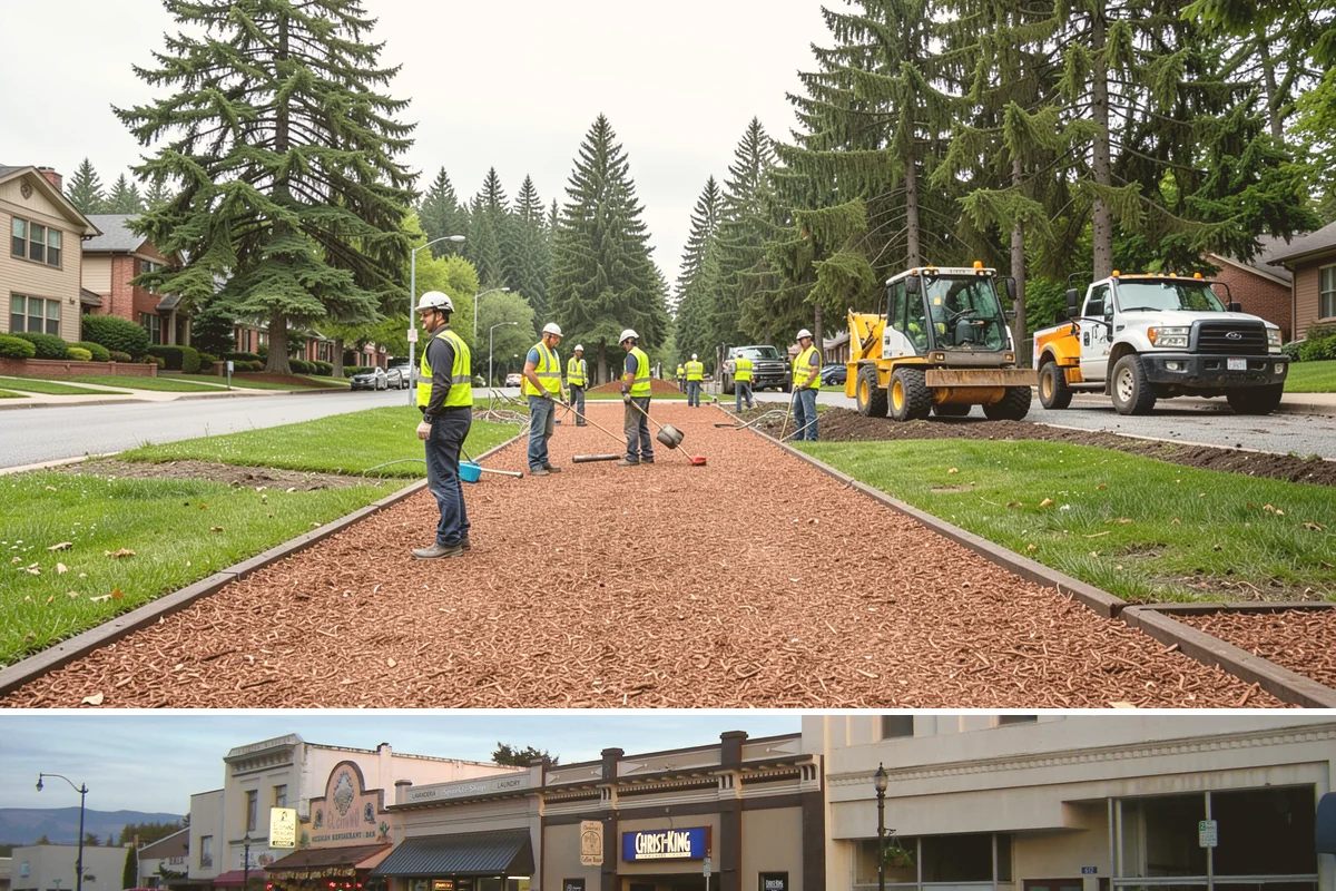 Gutter Cleaning in Burlington, Skagit County, WA - Gutter cleaning demand peaks from October through December during Western Washington's heavy leaf drop and sustained rain, with...